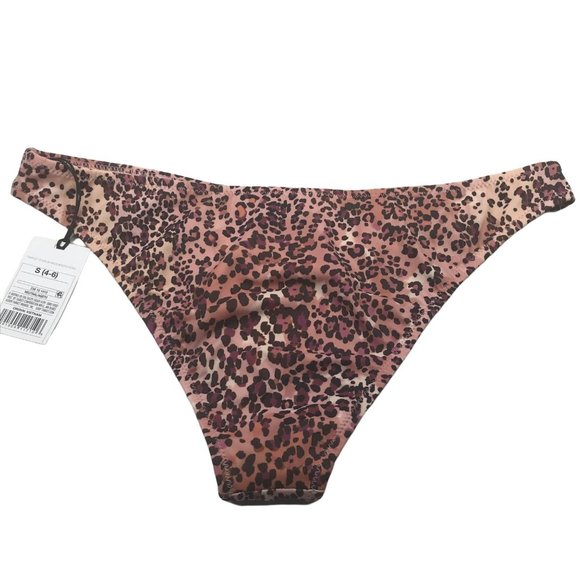 Shade And Shore Women's Size Small 4-6 High Leg Extra Cheeky Bikini Swim Bottom - Picture 2 of 8